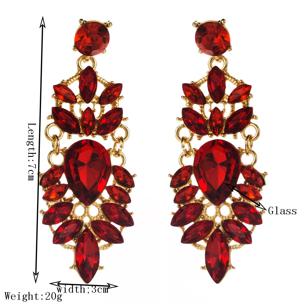 Vintage Water Drop Statement Earrings for Women