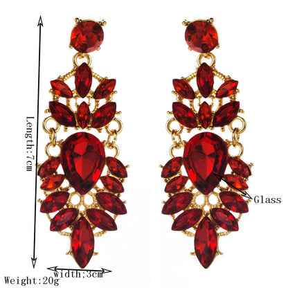 Vintage Water Drop Statement Earrings for Women