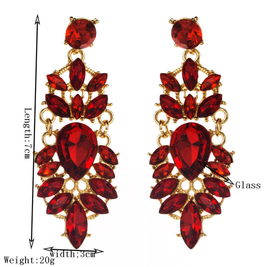 Vintage Water Drop Statement Earrings for Women