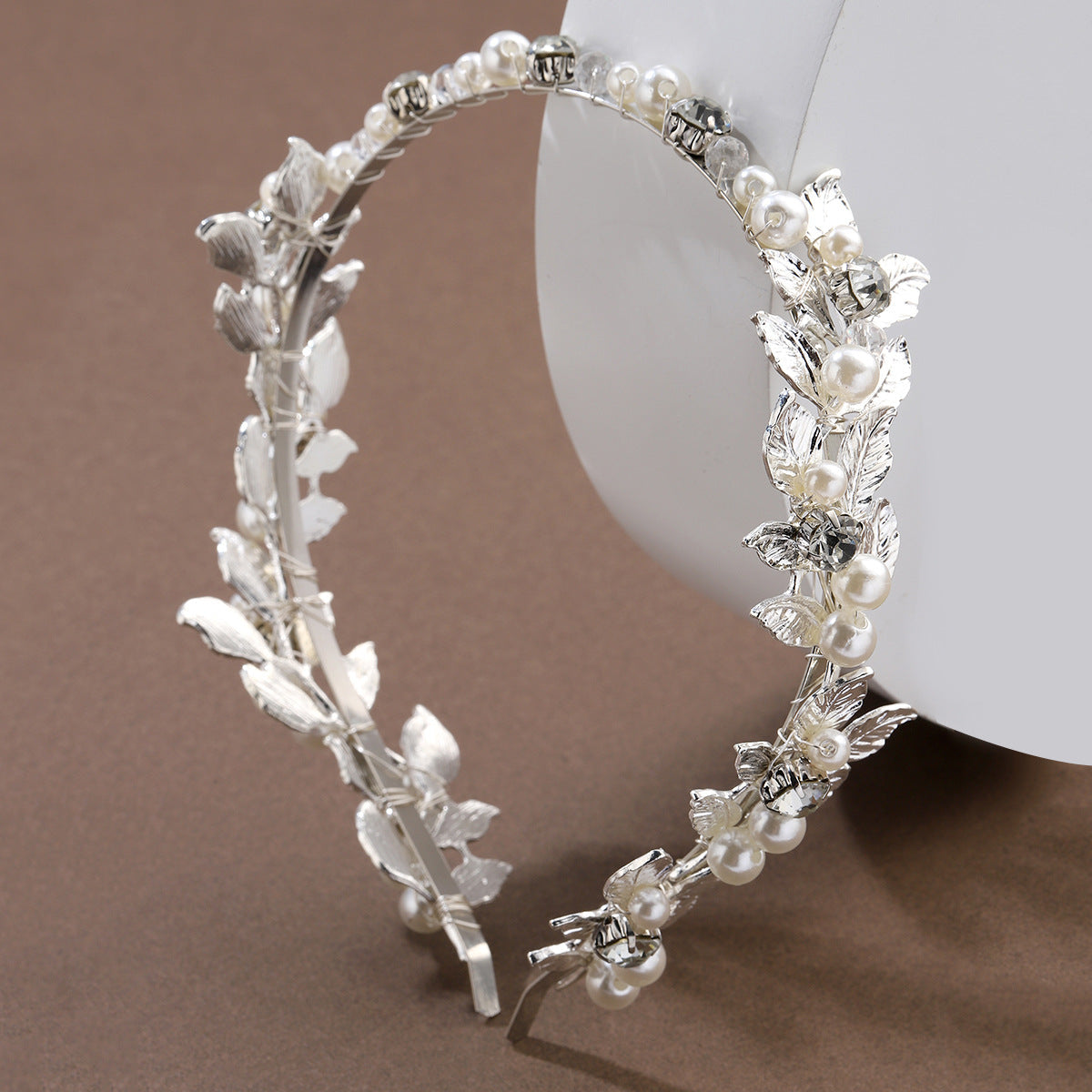 Alloy Leaf Hairband Baroque Bridal Hair Accessory