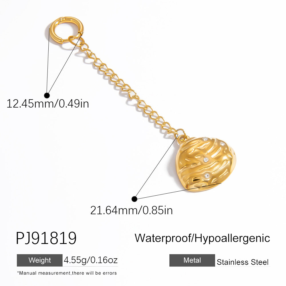Stainless Steel Starfish & Shell Pendant Jewelry