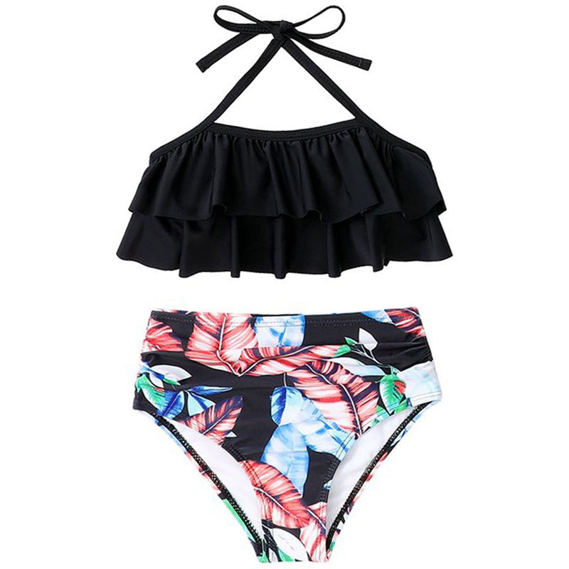 New Kids And Adults Split Swimsuit Bikini Set