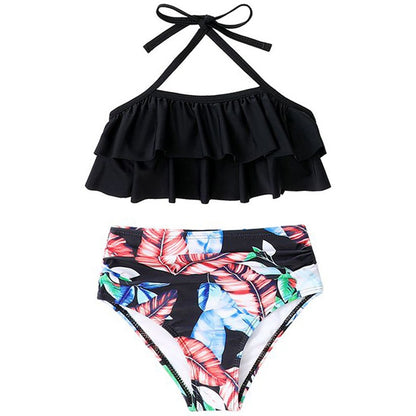 New Kids And Adults Split Swimsuit Bikini Set