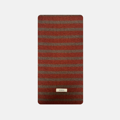 Soft Striped Warm Winter Wool Scarf