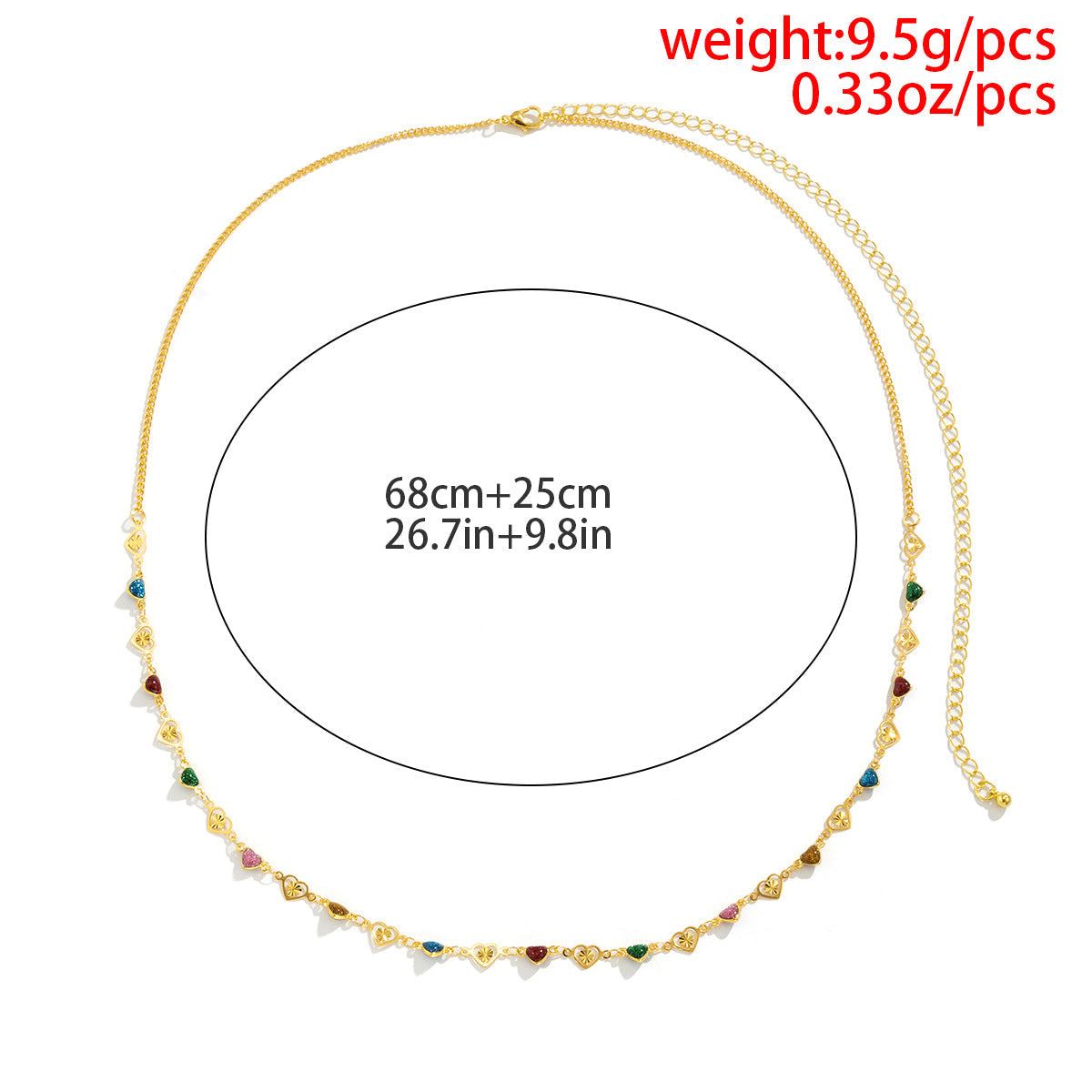 Minimalist Heart Metal Sexy Waist Chain