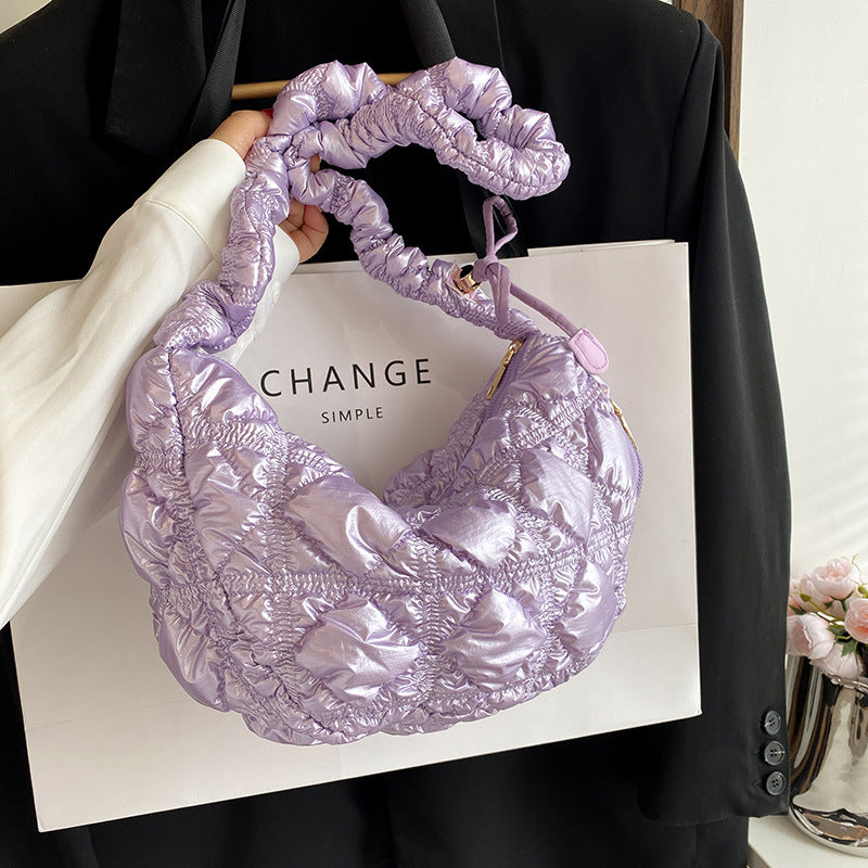 Chic Cloud-Shape Nylon Crossbody Bag with Large Capacity