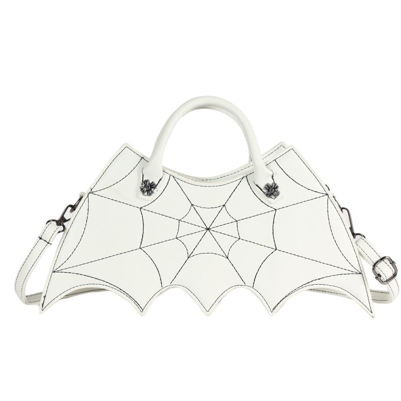 Creative Halloween Bat PU Handbag Trendy Casual Crossbody Bag