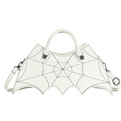 Creative Halloween Bat PU Handbag Trendy Casual Crossbody Bag