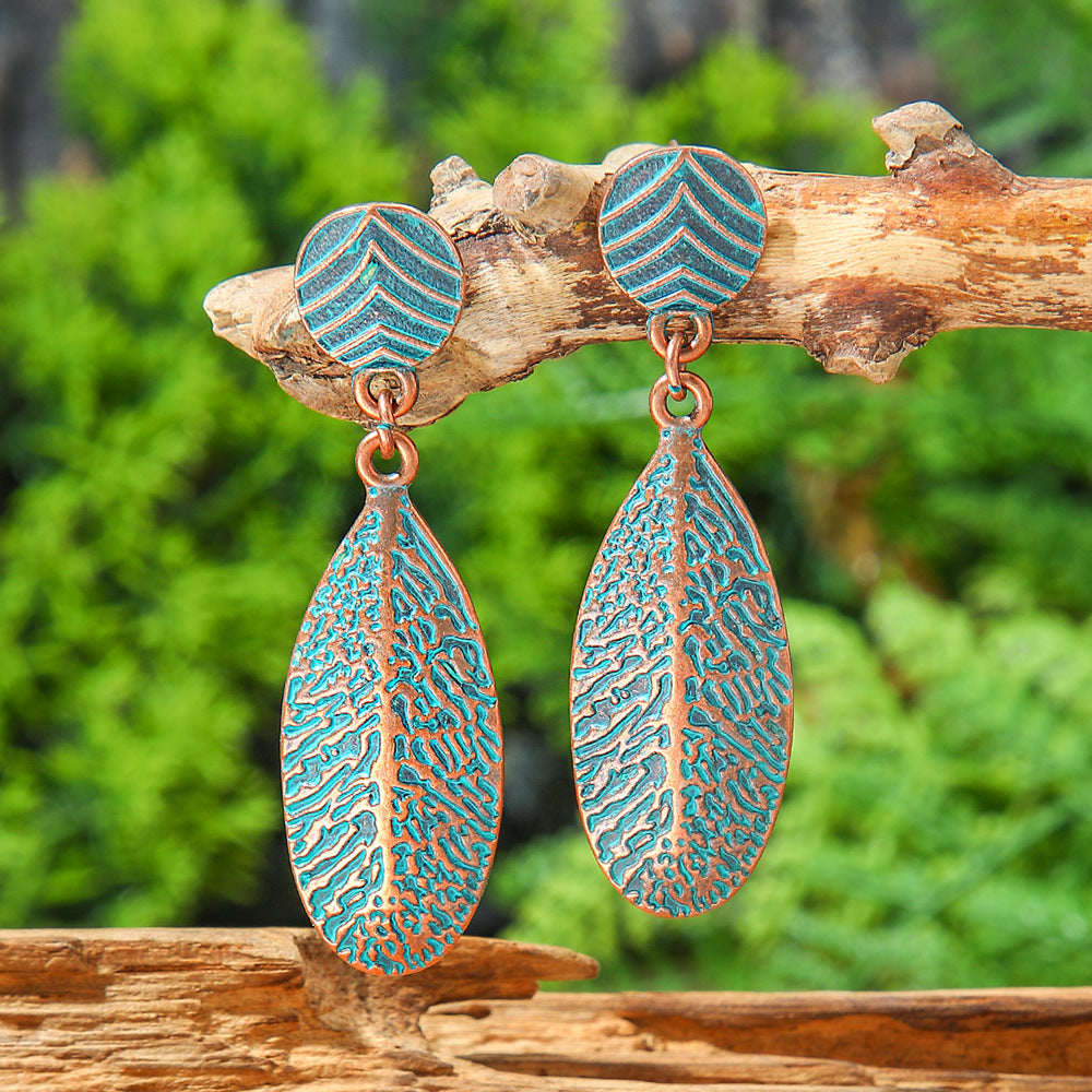 Bohemian Tassel Earrings Set Vintage Geometric Alloy Jewelry