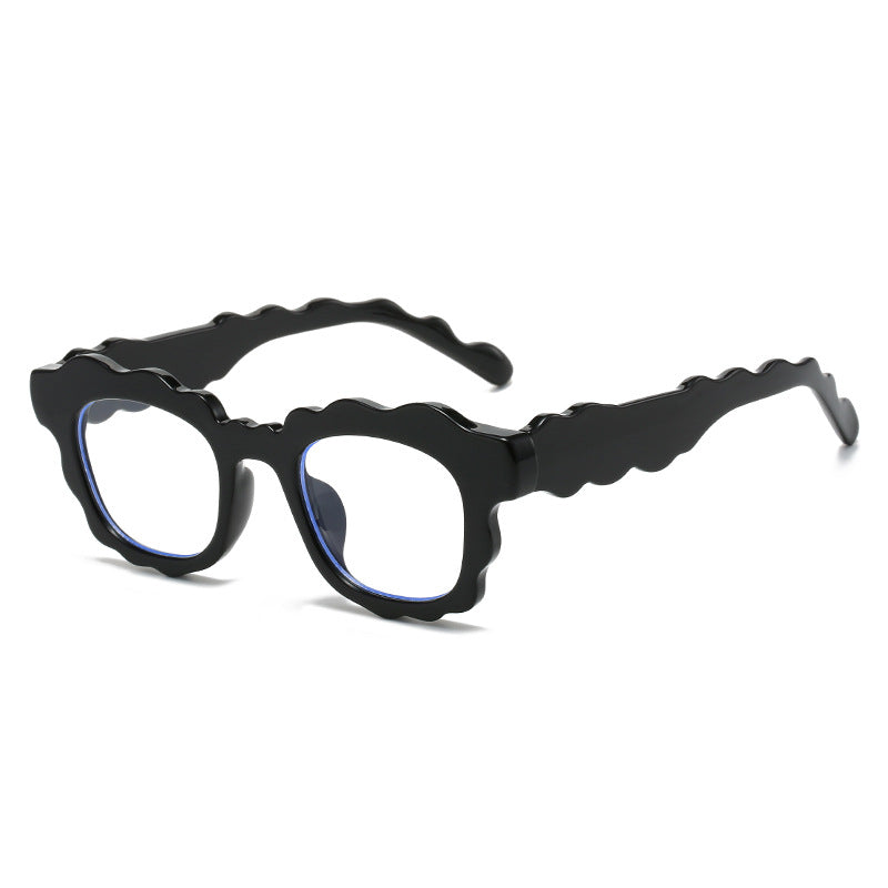 Women's Trendy Wave Sunglasses Retro Oversized UV400 Protection