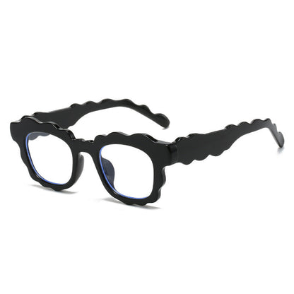 Women's Trendy Wave Sunglasses Retro Oversized UV400 Protection
