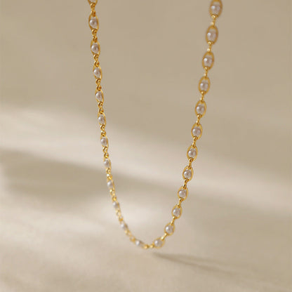 Vintage Simple Pearl Necklace