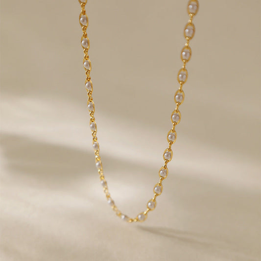 Vintage Simple Pearl Necklace