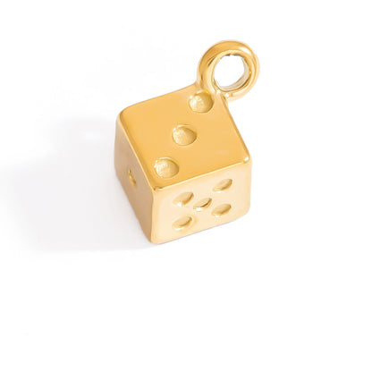 Stainless Steel DIY Enamel Pendant Accessories - 18K Gold Color Retention