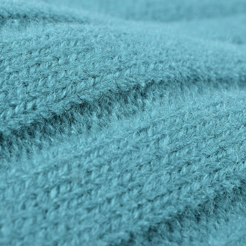 Simple Solid Color Thick Knit Beanie