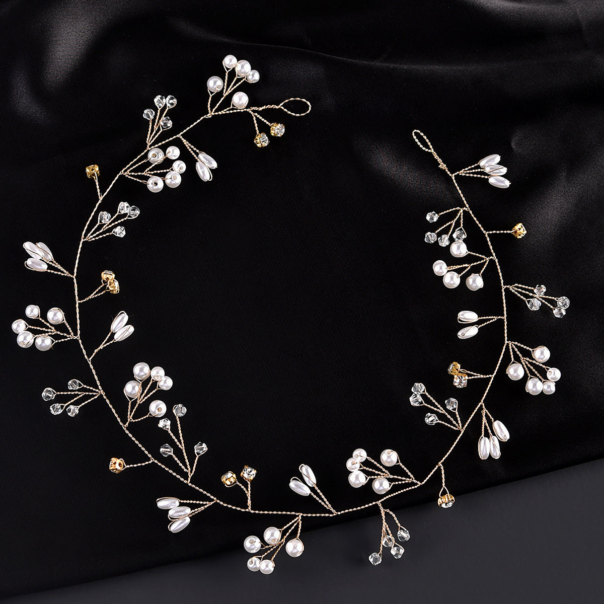 Handcrafted Pearl Headband Bridal Wedding Accessory
