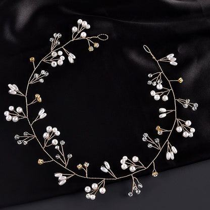 Handcrafted Pearl Headband Bridal Wedding Accessory