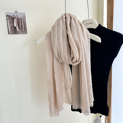 Scarvii - Colorful Pleated Waffle Scarf