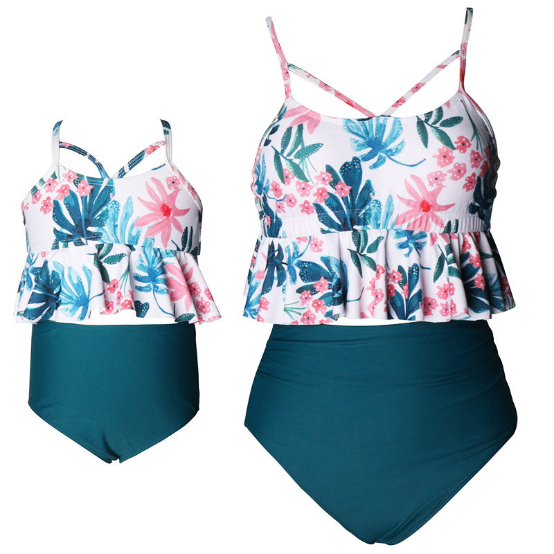 Matching Bikini Swimwear Set For Mothers And Daughters