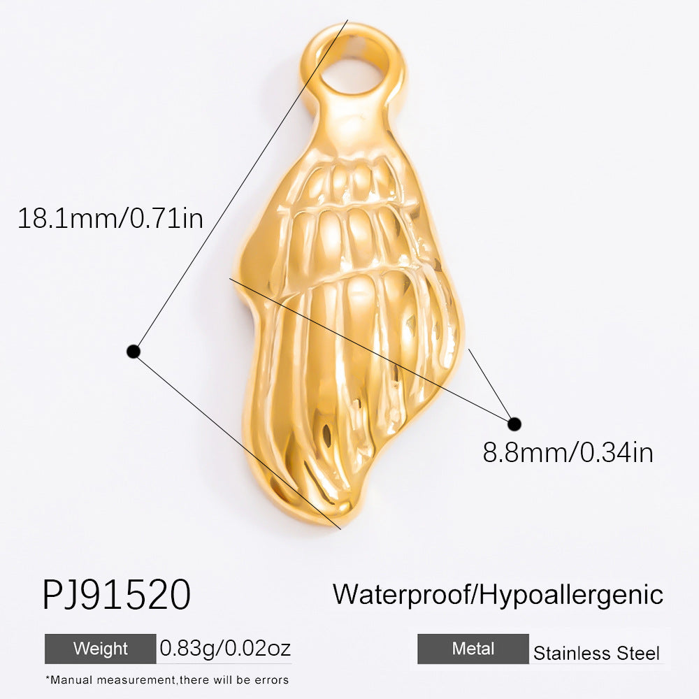 Fashionable DIY Jewelry Pendant Necklace Stainless Steel 18K Gold Plated