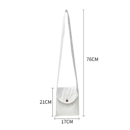 Mini Crossbody Bag for Women Pastel Canvas Casual