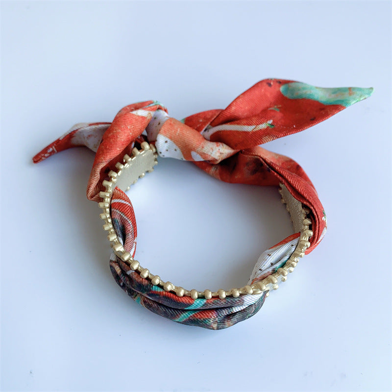 Vintage Matte Gold Open Bangle Bracelet