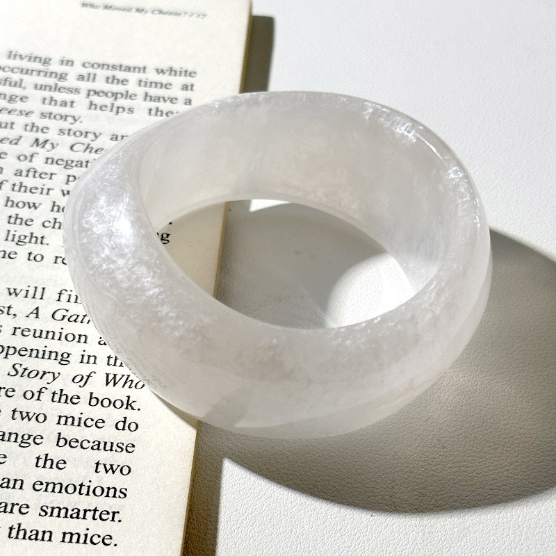 Irregular Wide Acrylic Simple Bracelets