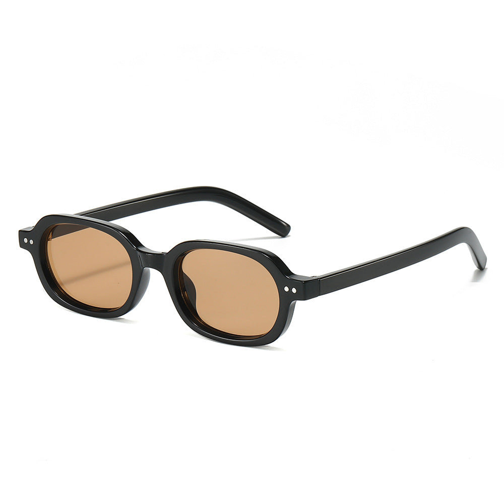 Oval Frame Sunglasses Trendy UV400 Protection Unisex