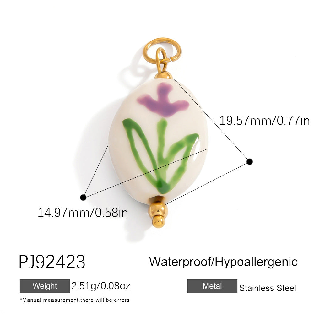 Stylish Floral Stainless Steel Necklace for Women