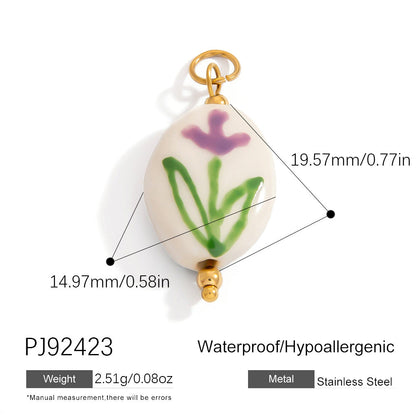 Stylish Floral Stainless Steel Necklace for Women