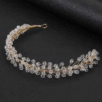 Crystal Pearl Headband Hair Accessory for Weddings