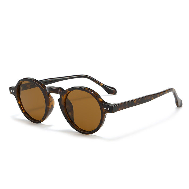 Retro Round Narrow Polarized Sunglasses