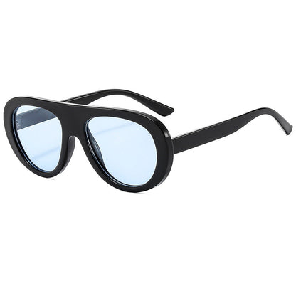 Elegant Oval Sunglasses Non-Polarized UV400 Protection