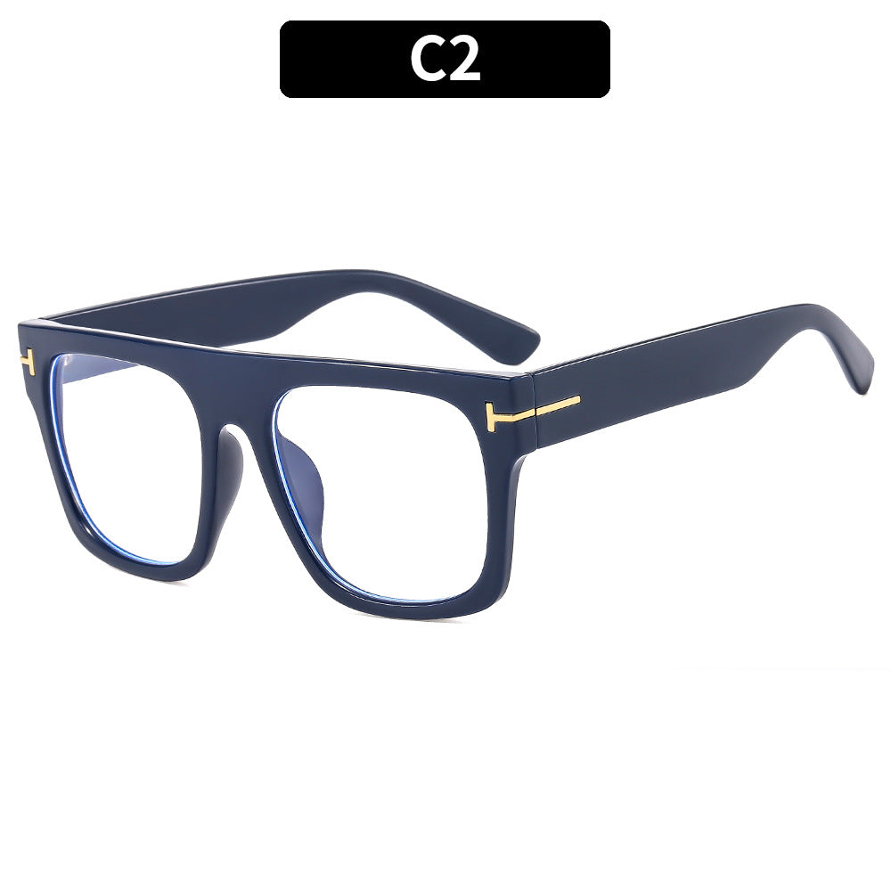 Trendy Large Frame Anti-Blue Light Glasses for Men and Women