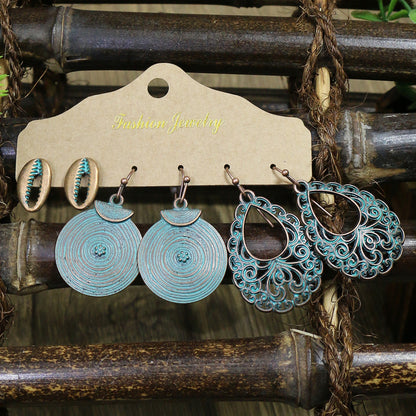 Boho Starfish Shell Earrings Vintage Style Ocean-Inspired Studs
