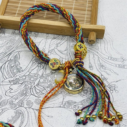 Tibet Hand-Woven Diamond Rope Hand Rope Bracelet Jewelry Gifts