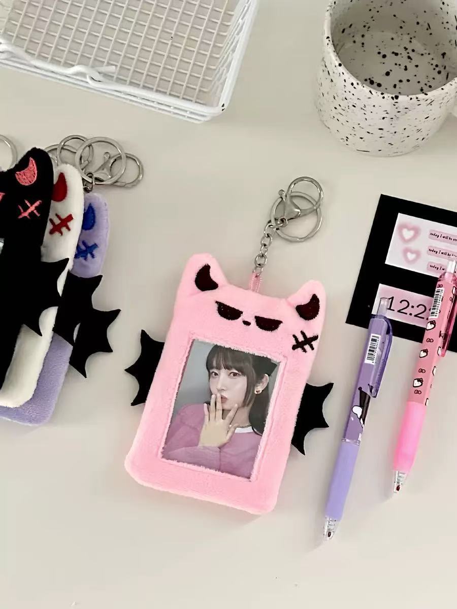 Bat Plush Card Holder Cute Animal Design for Daily Use