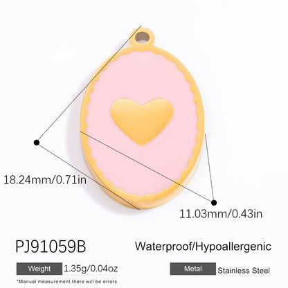 Fashionable DIY Jewelry Pendant Necklace Stainless Steel 18K Gold Plated