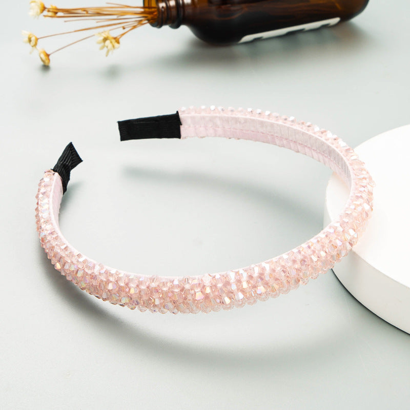 Woven Crystal Headband for Women Stylish Chic Hair Accessory