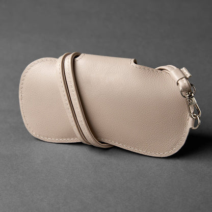 Classic Leather Neck Hanging Glasses Case