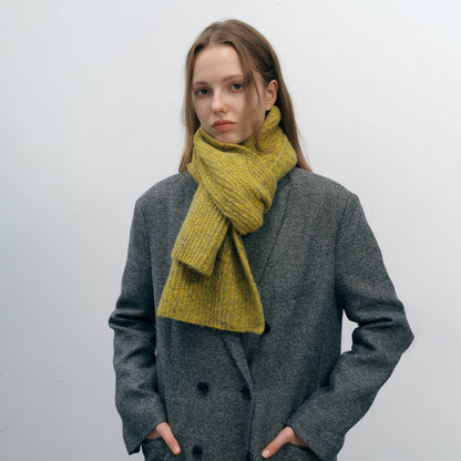 Solid Color Simple Knit Hats Scarves Set