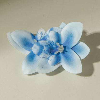 Bohemian Style 3D Orchid Flower Earrings Handmade Statement Jewelry