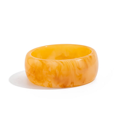 Irregular Gradient Wide Bangle Geometric Metal Bracelet for Women