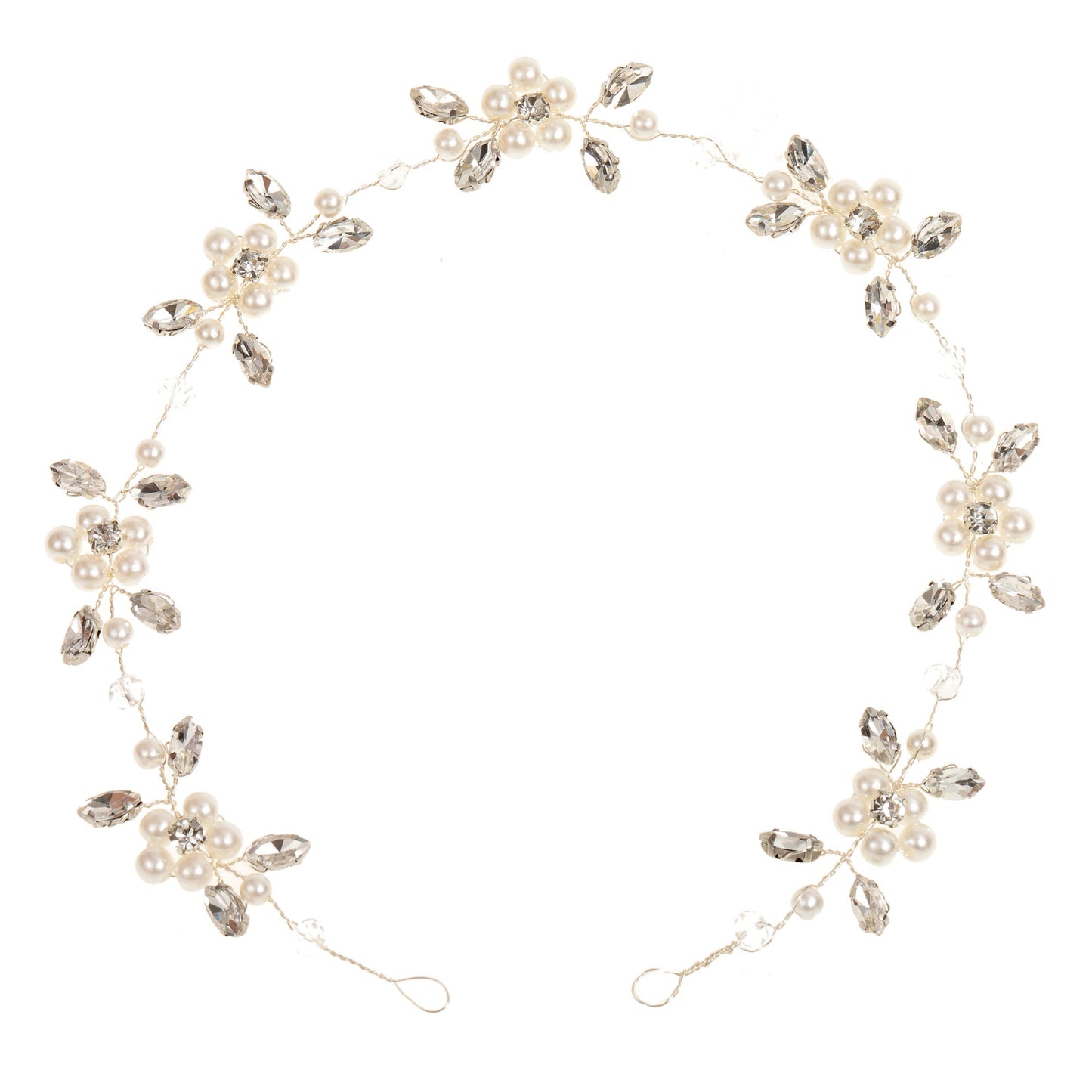 Pearl Soft Chain Headband Bridal Hair Ornament