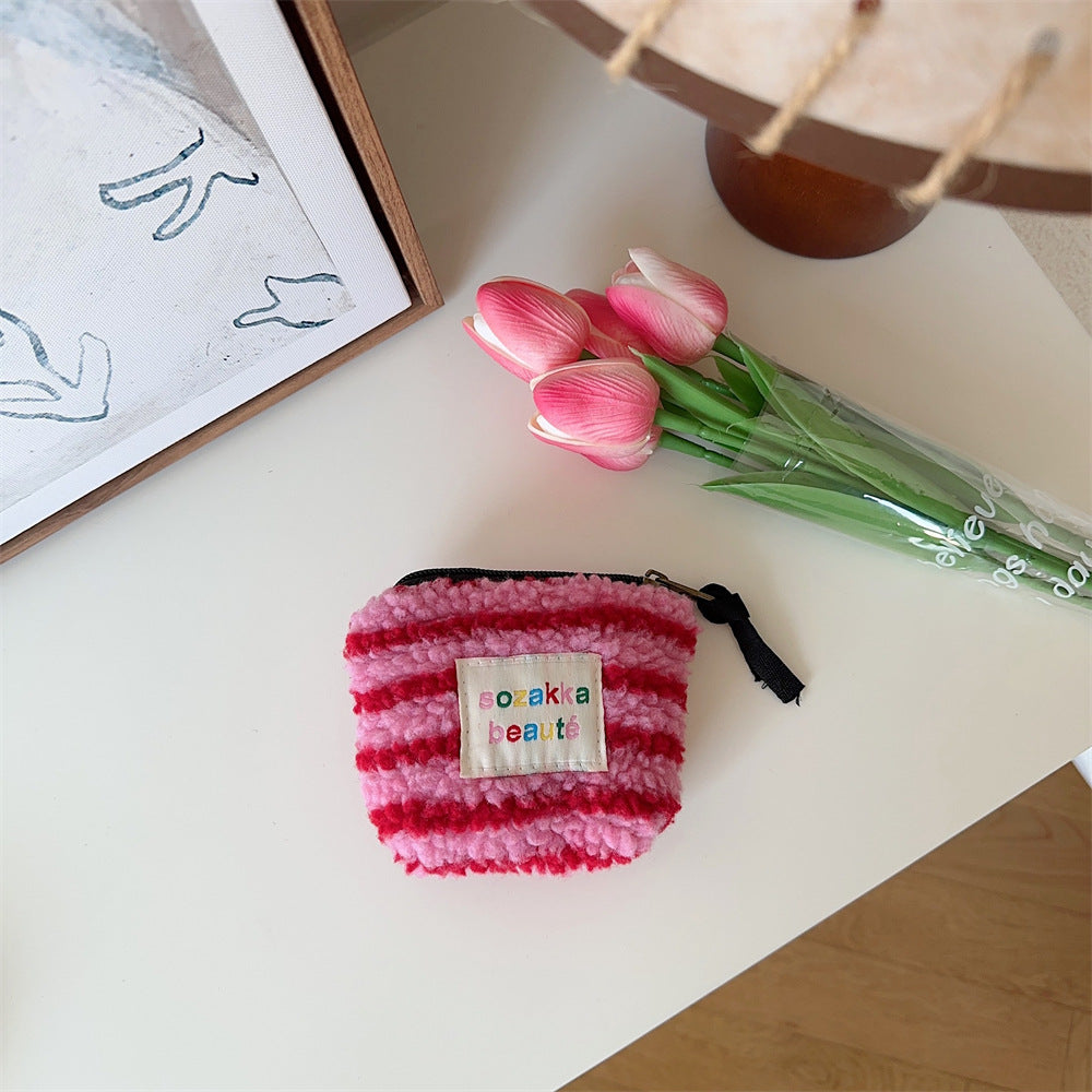 Cosbai - Mini Plush Makeup Bag
