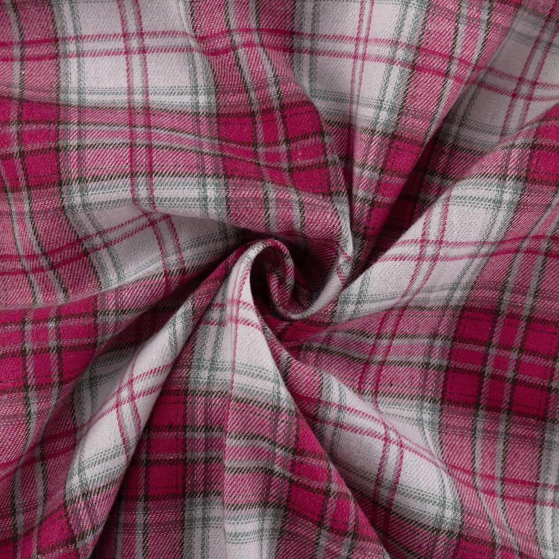 Pink Checkered Button-Up Shirt Casual Loose Fit Top