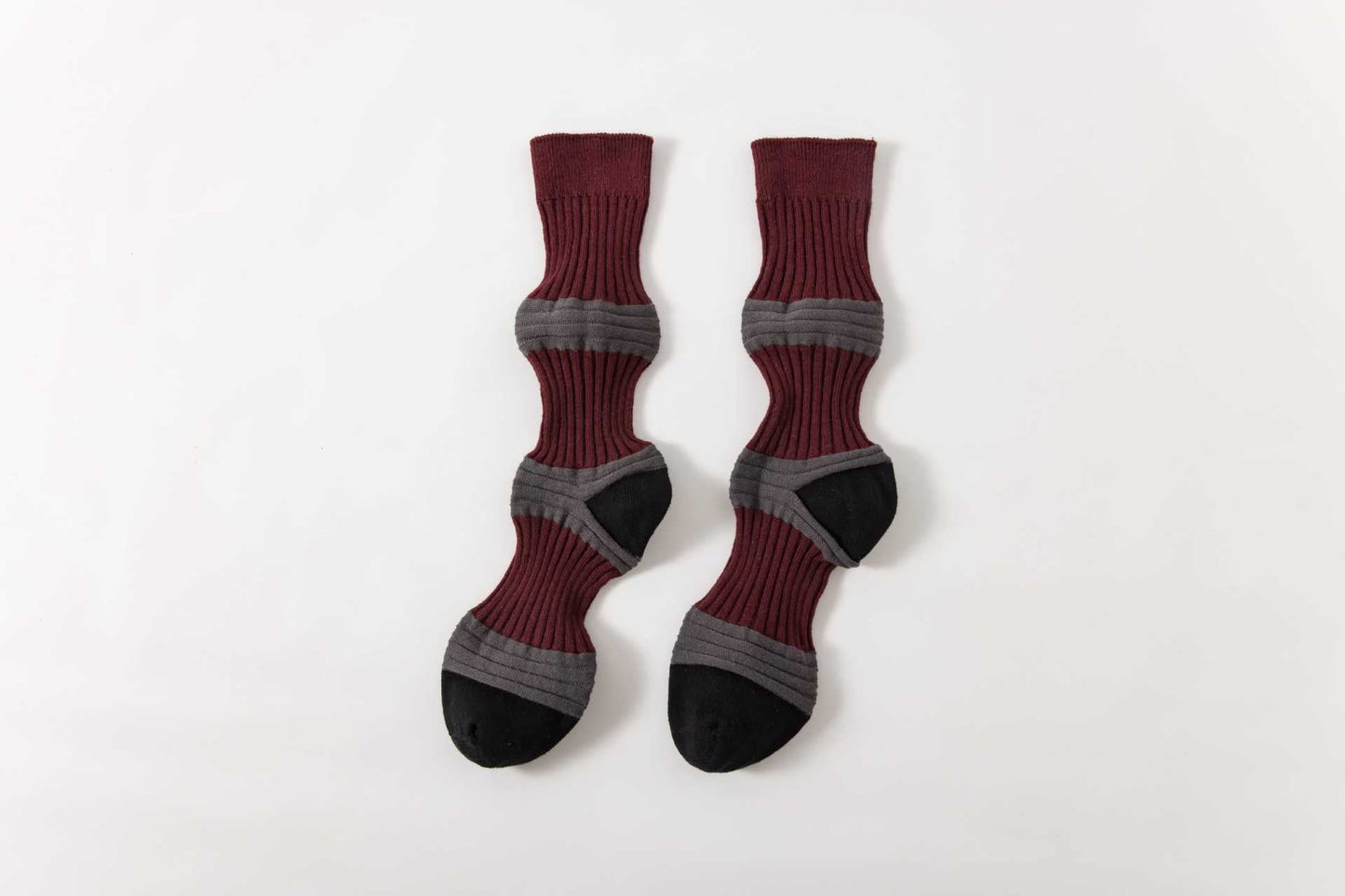 Striped Color Block Casual Crew Socks