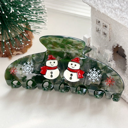 Creative Cartoon Christmas Cap Hair Claw