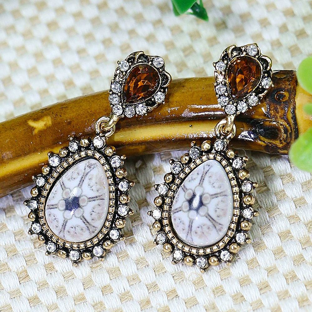 Bohemian Geometric Drop Earrings Zinc Alloy Dangle Jewelry