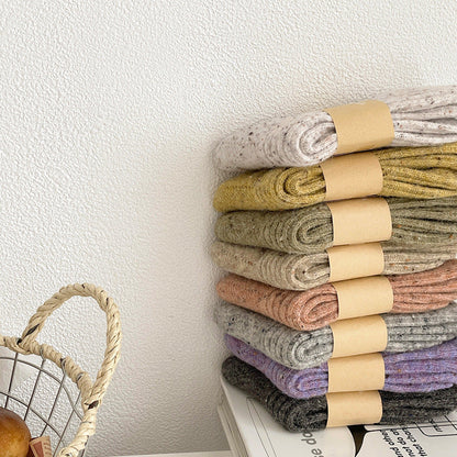 Simple Wool Thicken Warm Crew Socks